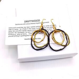 Michael Michaud “Driftwood” Bronze Dipped Artisan Earrings